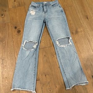 GB jeans from Dillards high rise and distressed